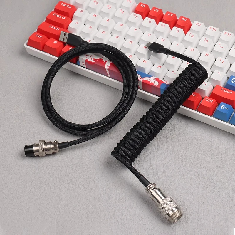 Gaming Keyboard Types - 180cm Mekanik Klavye Spiral Kablo Tip