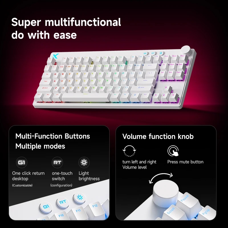 Mchose Mix87 Manyetik Anahtarl - Gaming Keyboard Mechanical Wireless incelemesi ve fiyatı